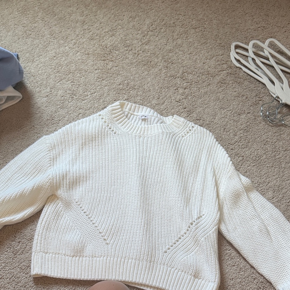 Garage Cream Knit Sweater
